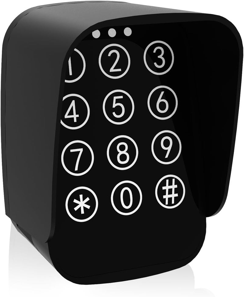 JUJIANG TKM-01 Touch Panel Wireless Gate Keypad with Outdoor Keypad Cover Digital Code Entry Access Control Keypad for Automatic Swing Sliding Gate Opener Garage Door Opener Remote Operator Accessory - Image 1